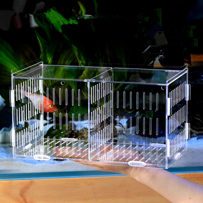 PETFORU Fish Tank Aquarium Incubator Fish Breeding Hatching Box Acrylic