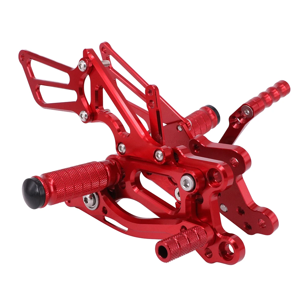 Мотоцикл с ЧПУ Регулируемые подножки педали для автомобиля Rest Rearset HONDA CBR1000RR 2004-2007 CBR600RR 2003 2004 2005 2006 - Цвет: Красный