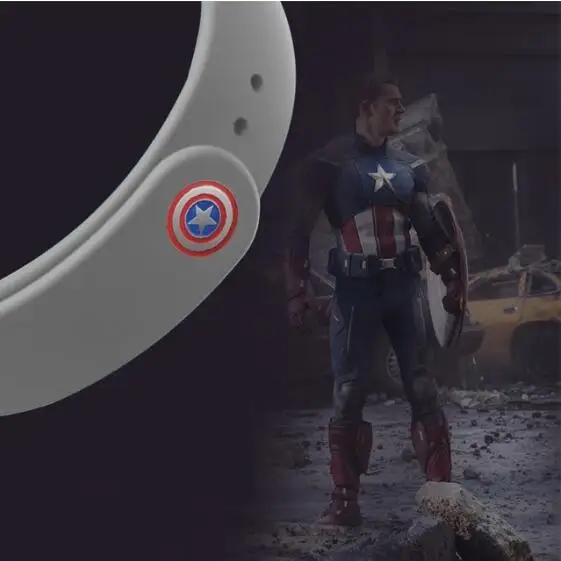 avengers marvel For Xiaomi Mi Band 4 3 2 Bracelet Strap Miband 3 2 Strap Wristband Band For Mi Band 2 3 4 Silicone - Цвет ремешка: grey NO.2