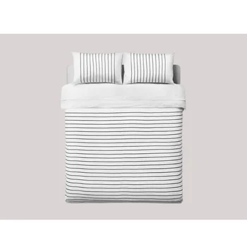 

Brand100%Cotton Modern Brief Striped comfotable bedding set bedclothes 4pcs duvet quilt cover bed sheet bed cover pillow cases