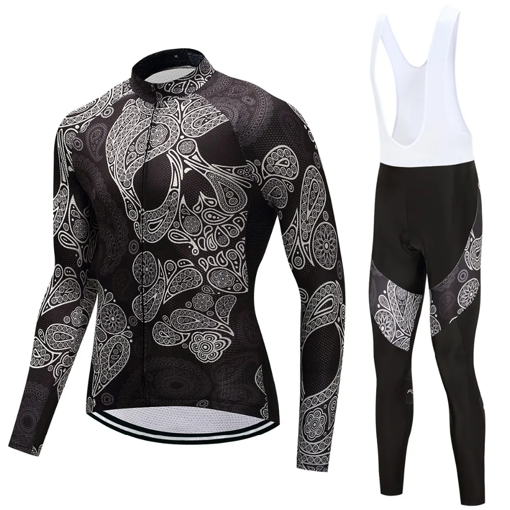 

Bib pants cycling Jersey set men long sleeve bicycle clothing kit triathlon road bike clothes maillot suit mtb uniform wear 2019