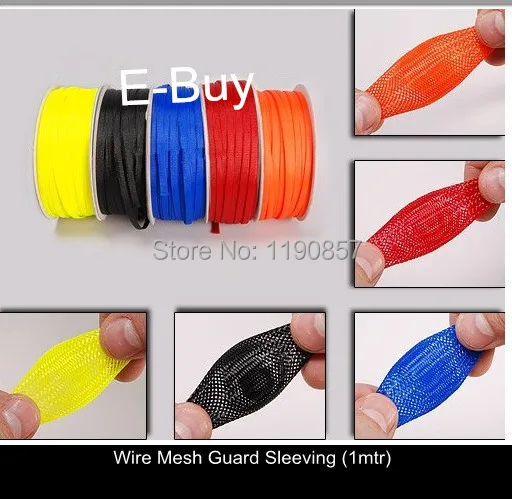 1mtr из 8 мм высоко управляемый DIY pet изоляция электрического кабеля крышка