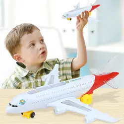Игрушка "Самолет" детей Пластик модель самолета литья под давлением светодиодный мигающий свет звучит музыка электрических самолеты
