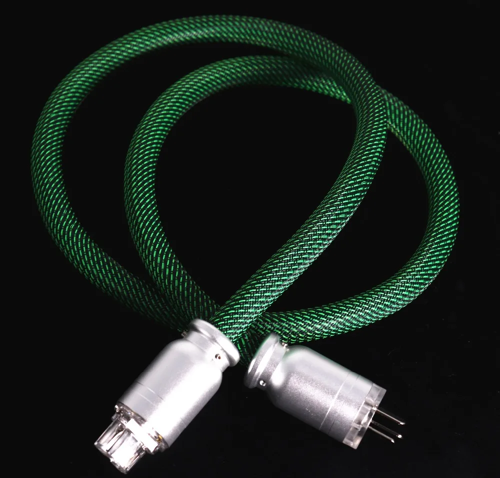 Hi End 5N Copper Power Cable Silver plating US AU plug cable hifi power cord cable for DVD CD