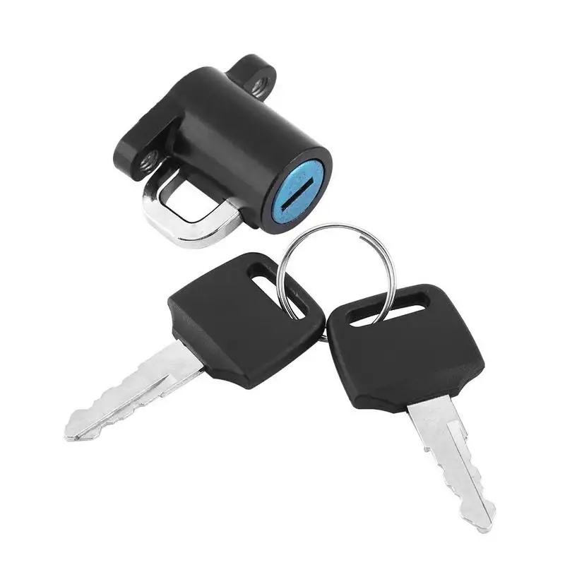 Motorcycle Universal Helmet Lock Aluminum Alloy Black Fixed Buckle With Two Keys Accessories Suit For All Moto | Автомобили и