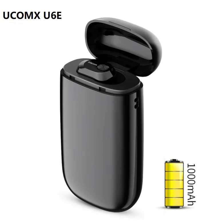 Мини наушники Bluetooth UCOMX U6E беспроводные вкладыши с монитором одинарные