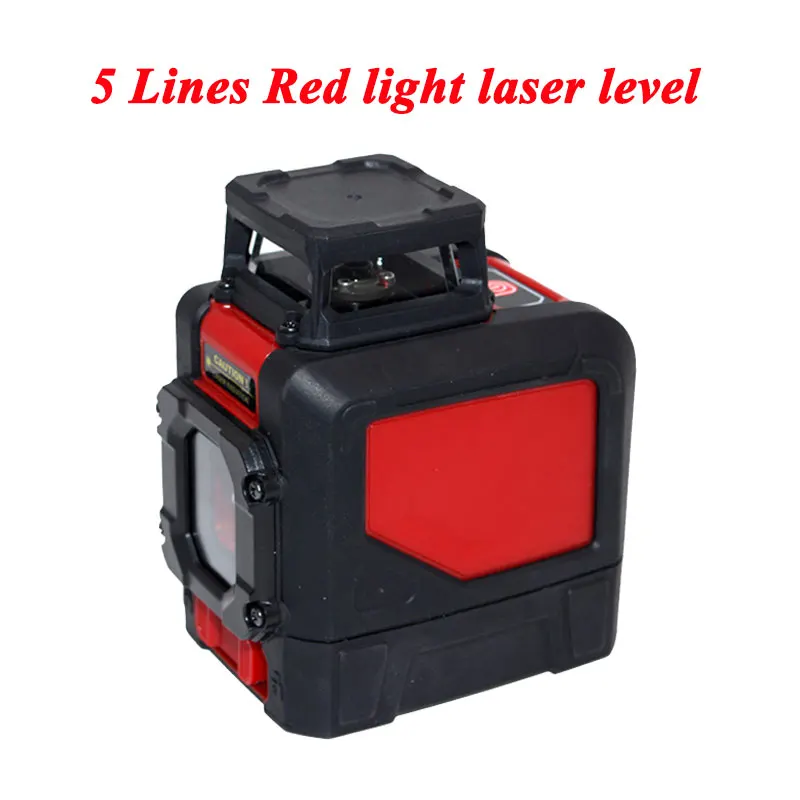 Norm 12 линий зеленый/красный лазерный уровень 8 линий 5 линий уровень самонивелирующийся 360 горизонтальный и вертикальный мощный 3D лазерный уровень луч - Цвет: 5 line red light