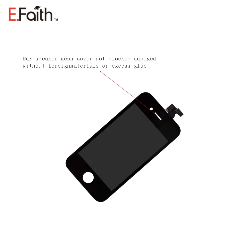 Tianma, 100 шт./лот, класс А+++, Замена для iPhone 4S, 4G, ЖК-дисплей, дигитайзер, сенсорный экран, сборка, без битых пикселей