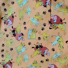 105*50 см хлопок ткань DIYTissue лоскутное одеяние hometextile лоскутное шитье с принтом льва детское шитье игрушек постельные принадлежности