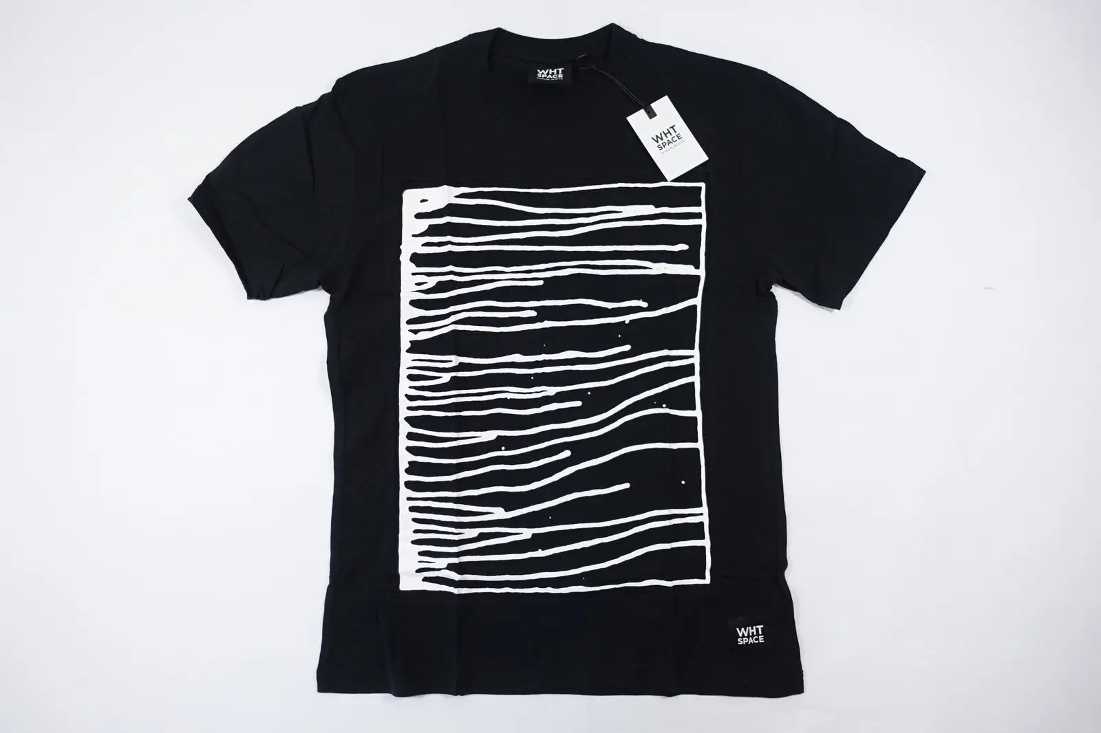 WHT SPACE SHAUN белая черная средняя краска художественная футболка Мужская NWT новая
