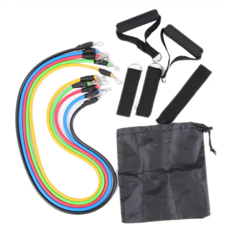 

Yoga Pull Rope Fitness Resistance Bands Exercise Tubes Rubber Band Crossfit 11PCS Practical Training Elastic Band for Fitness