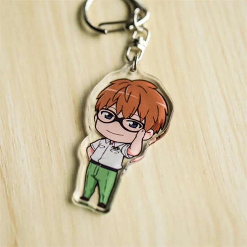 Anime Hataraku Saibou Erythrocyte Platelet Keychain Acrylic Keyring Key chain Pendants