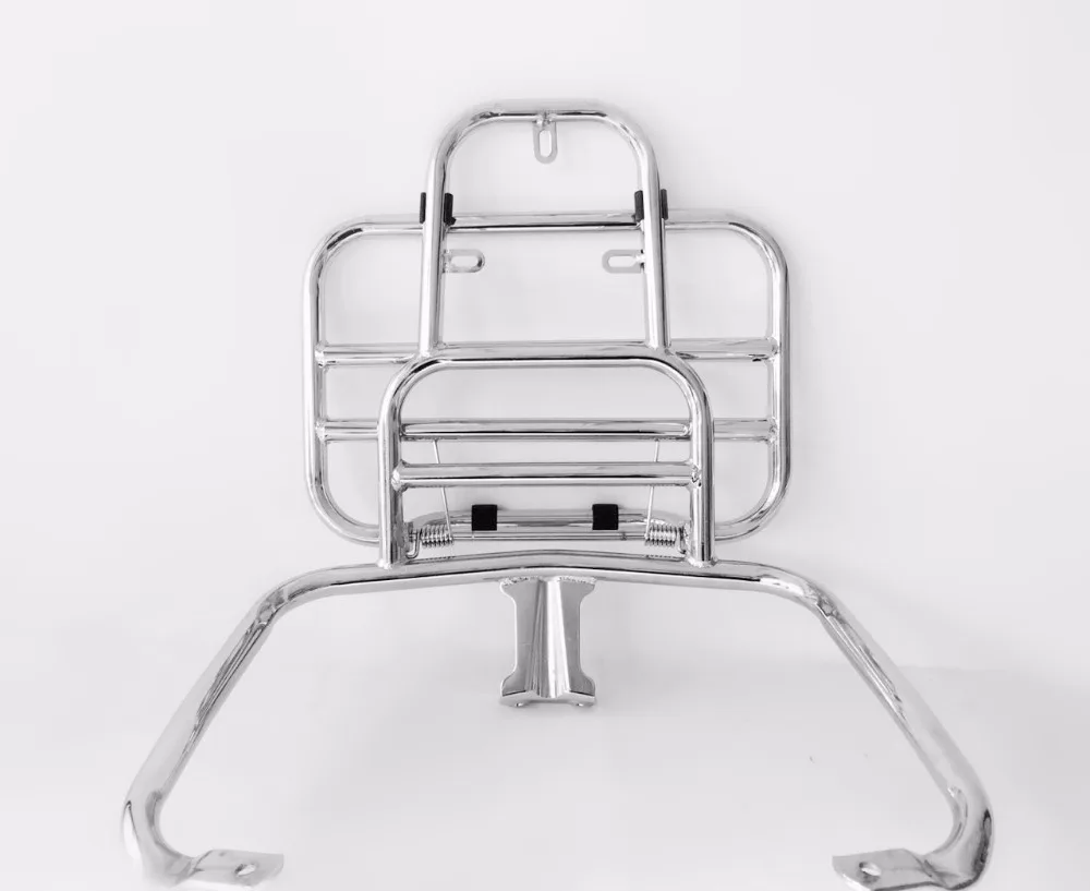 Спинка Sissy бар с багажной стойкой хром VESPA Primavera Sprint GTS LX 150 250 300|Накладки и