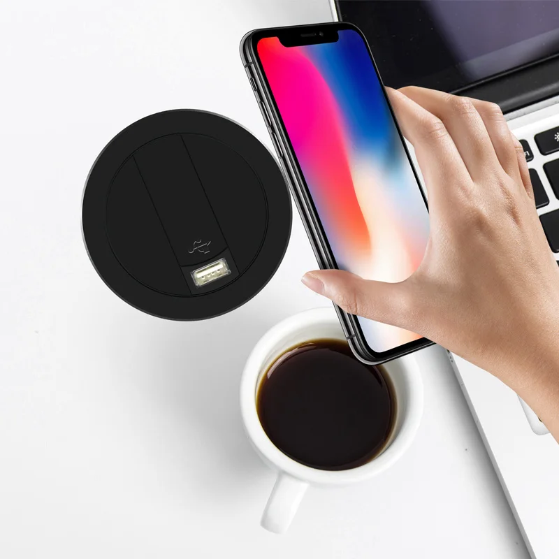 QI 10 Вт беспроводной ChargerUSB A Type C Qi Caricabatter Wireles для samsung IPhone XS Samsung S9 интеллектуальная
