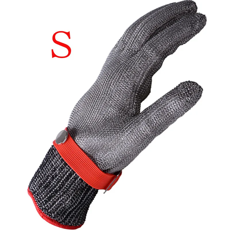 Safety Cut Proof Stab Resistant Stainless Steel Metal Mesh Butcher Glove S-XL High Performance Protection New#25j10