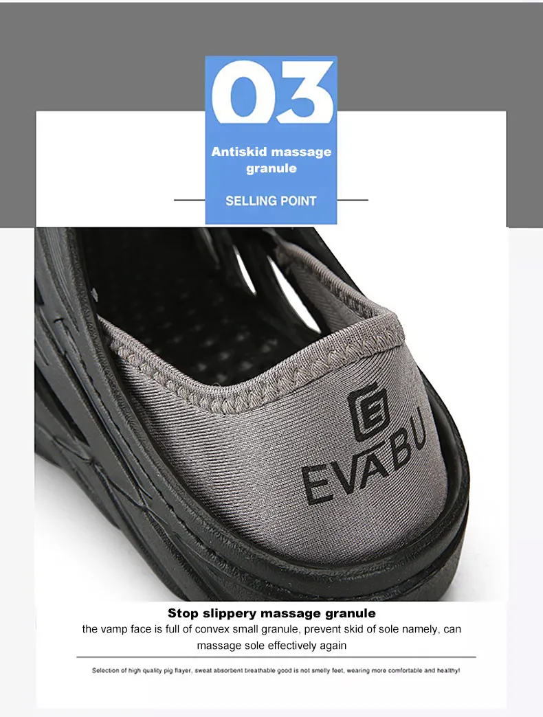 1 (8)Sandals Mesh Shoes Men Breathable Beach Slippers Sport Water Socks Hollow Aqua Wading Shoes Chaussure Homme