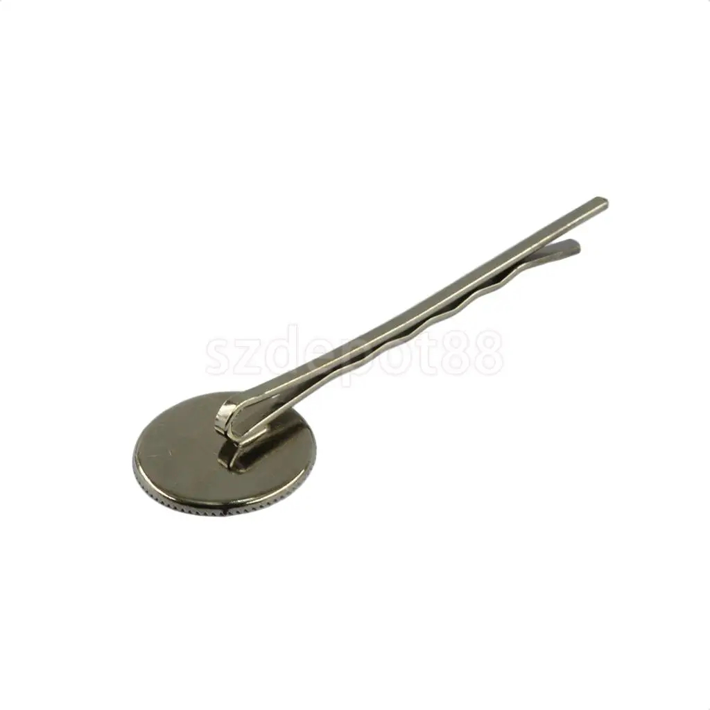 10 Pieces Vintage Brass Hair Slide with 18mm Pad Cabochon Bezel Setting Tray DIY Finding Craft 