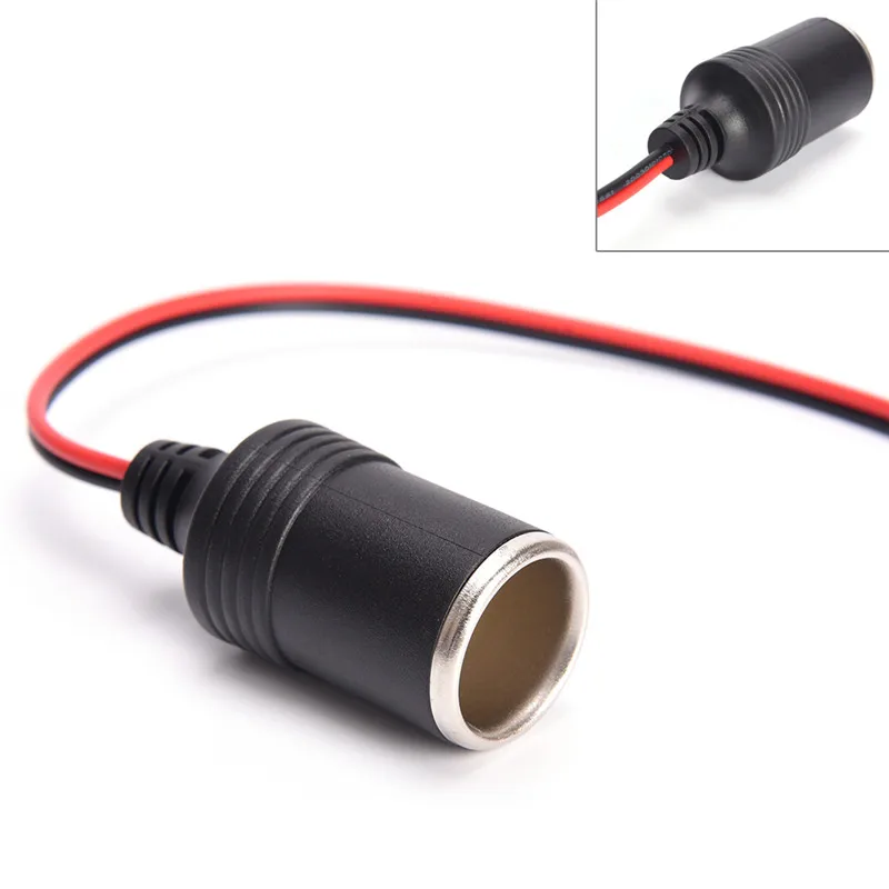1pc 26cm Universal Car Auto 12V Female Socket Outlet Cigarette Lighter Socket Splitter Power Car