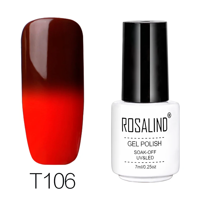 Розалинд гель 1 S T101-130 Цвета Температура меняется лак для ногтей Полупостоянный uv и светодио дный длительный гель лак лакировка - Цвет: RCT106