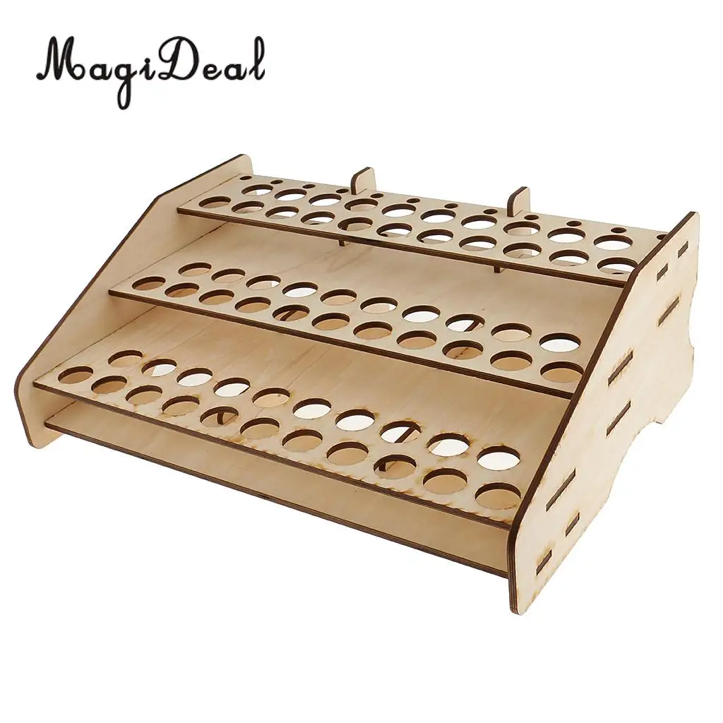 Wooden Paint Bottles Rack Modular Model Organizer Paint Storage Holder DIY Accessory