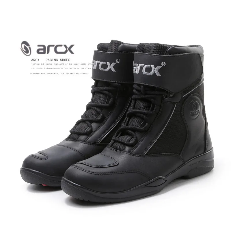 ARCX/мотоциклетные кожаные ботинки для верховой езды; мужская теплая водонепроницаемая износостойкая обувь для отдыха и мотокросса
