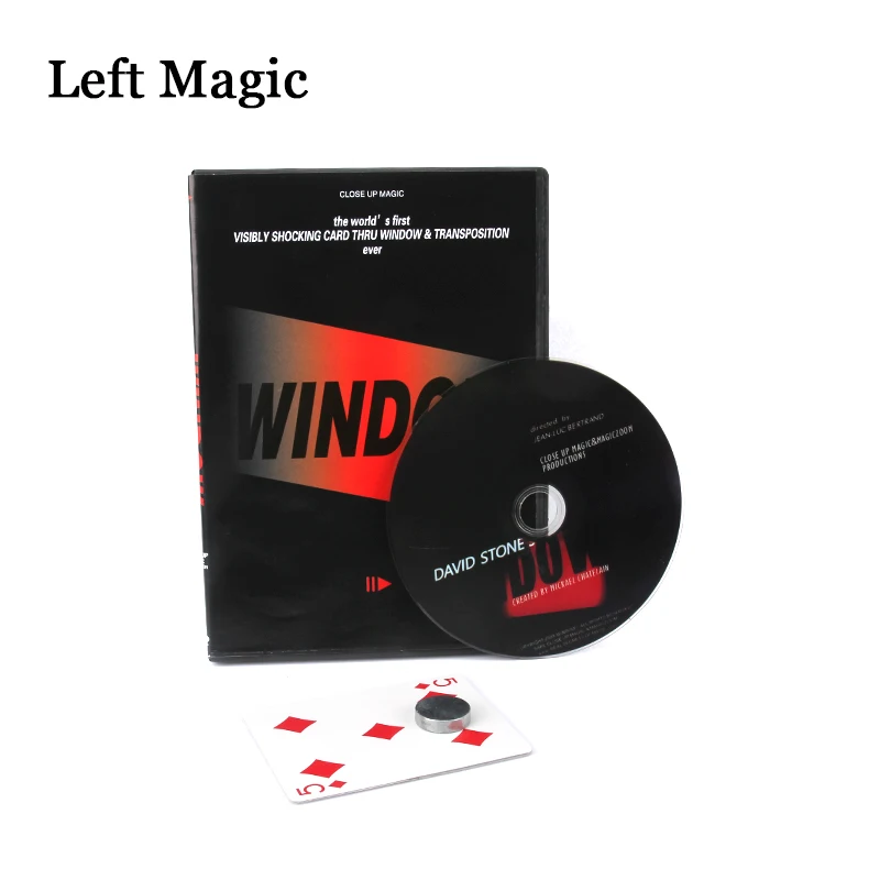 WINDOW By David Stone (Gimmicks+DVD) Magic Tricks Change A Card Thru