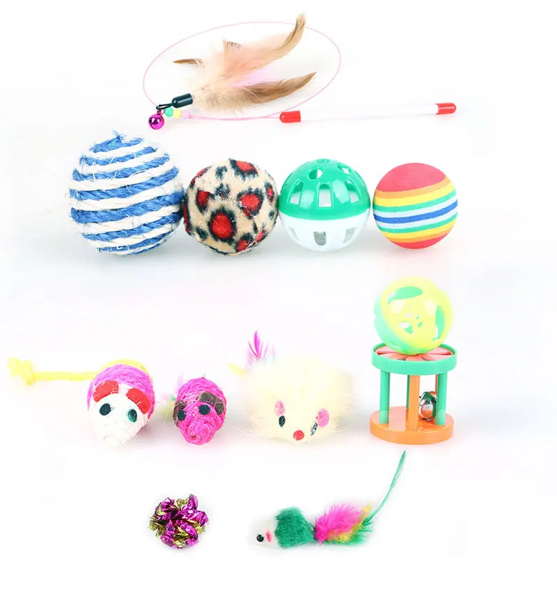 12 раз ПЭТ дизайн птица перо плюшевая пластиковая игрушка мышь Колокольчик для кошек Catcher Teaser Toy