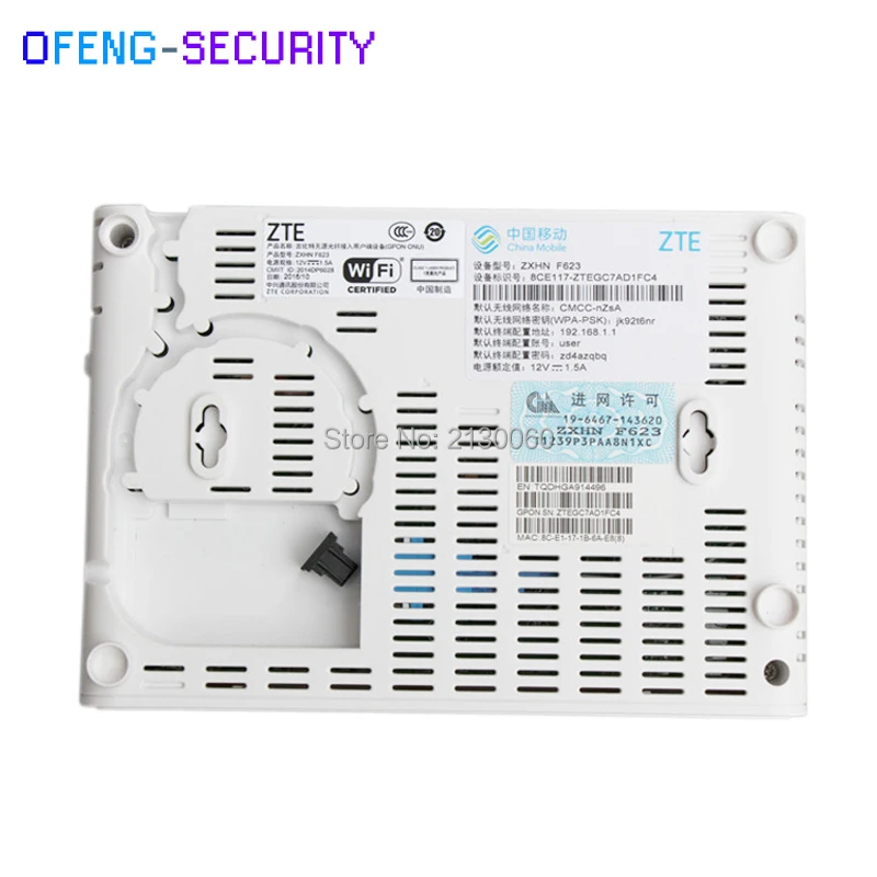 ZTE F623 6.0 GPON ONU ONT Router Support FTTH HGU 1GE+3FE+1TEL+USB+wifi 33