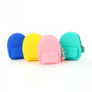 

1 Pc lovely Silicone headphones portable Storage package Coin Purse Children candy color Key bag