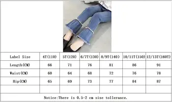 2018 Big Girl Jeans Denim Pants Children Jeans Teenager Boot Cut Trousers Clothes for Girls 12 Years Vetement Enfant Fille 4-13Y 6