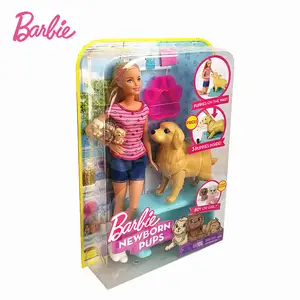 barbie with dog and puppies