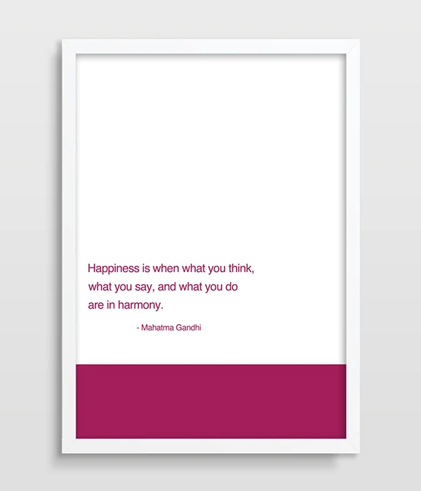 Gandhi Quote, Typographic Print, Inspirational Quote, Motivational Quote, Typography Print, Lots of Colours, Office Art, Home Office