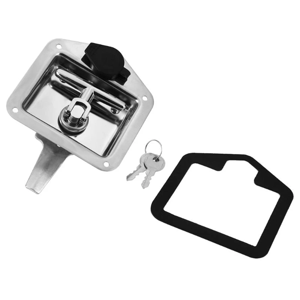 

Stainless Steel locker Car Folding T-Shaped Handle Lock Toolcase Trailer Truck Engineering Vehicles Latch Toolbox Knob Locks