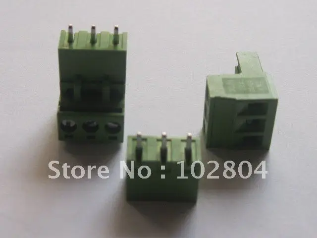 L тип зеленый 3-way/pin 5,08 мм винтовой клеммный блок разъем 50 шт. в лоте горячая Распродажа HIGN качество