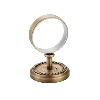 

1pc Brushing Cup Rack Solid Bronze Suction Cup Durable Retro Wall Mounted Rack for kitchen