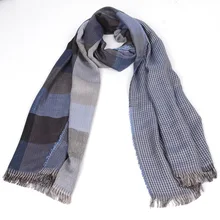 free ship 2016 tartan Scarves men winter new brand Fashion Plaid Scarf for Men Design cozy