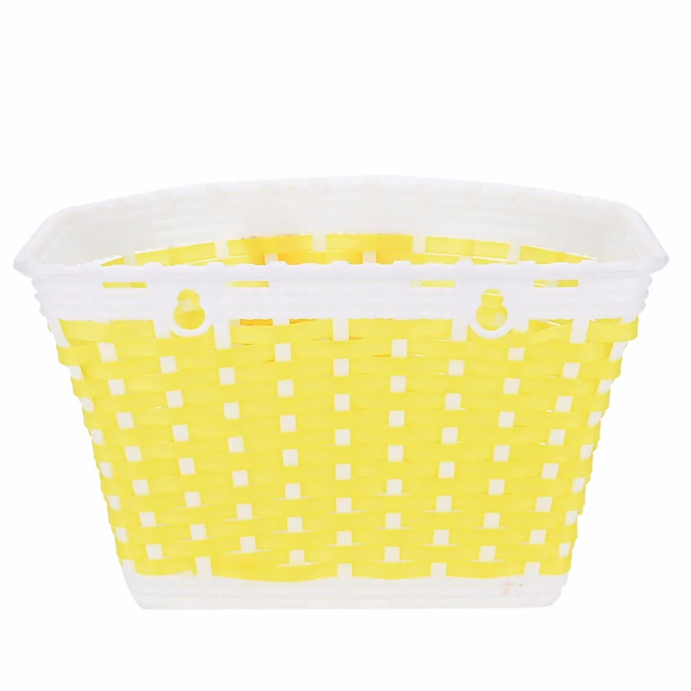 Bike Front Basket Children Bicycle Cycle Flowery Shopping Stabilizers Bowknot Scooter Basket Handlebar Bag