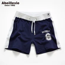 Abeillevie Новая Мода Хлопка Случайные мужские Шорты Лето Ствол Комфорт Домашняя Одежда Loung Шорты Мягкие Досуг Мужчины Бегуном Короткие шорты мужские шорты мужчины мужские шорты спортивные шорты PF066