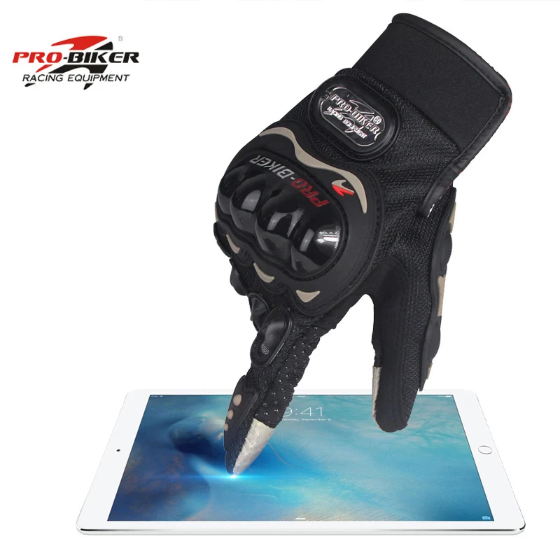 Ветрозащитный, для открытого спорта перчатки для страйкбола для мужчин женщин Pro байкер мотоцикл сенсорный экран Прихватки для мангала полный палец мотокроссу