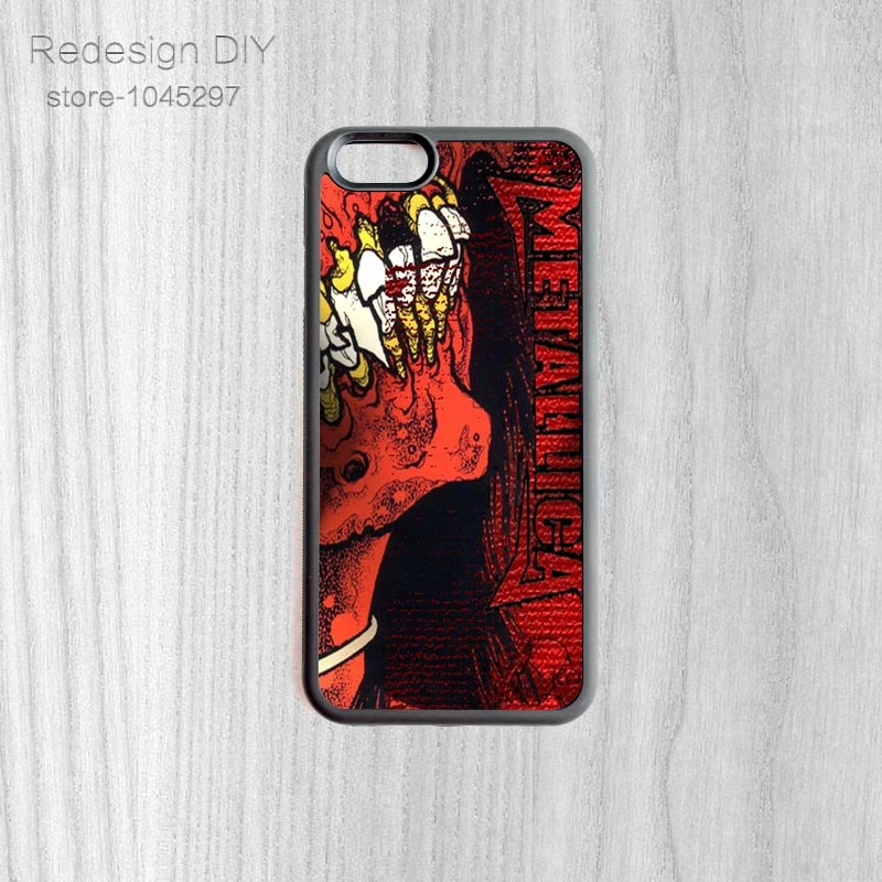 Original METALLICA Impresión Caja de Accesorios de teléfono Móvil de la Cubierta Protectora de La Piel Para el iphone 6 6 Y 4 4S 5 5S 5c 6 Plus Teléfono casos|print