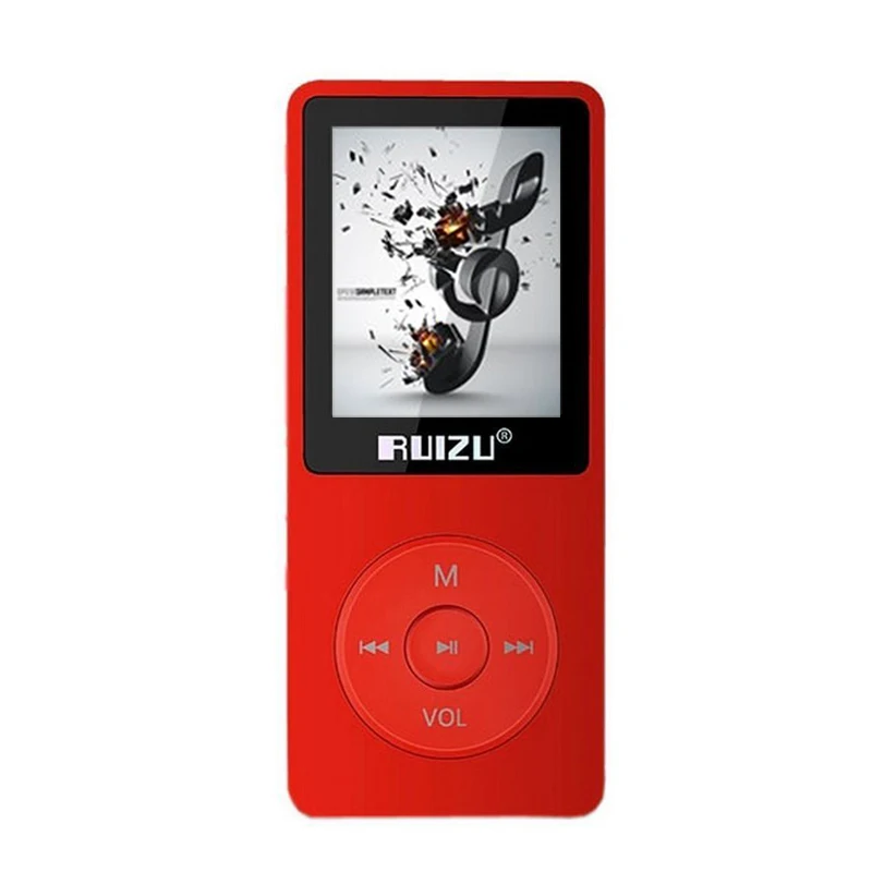 Ультратонкий RUIZU X02 MP3 плеер 8 ГБ с 1,8 дюймов Экран может играть 80h спортивных mp3 музыкальный плеер, FM, Регистраторы, электронная книга