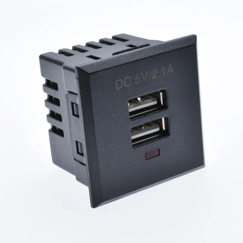 Комплект из 2 предметов двойной USB настенная розетка переменного тока Зарядное