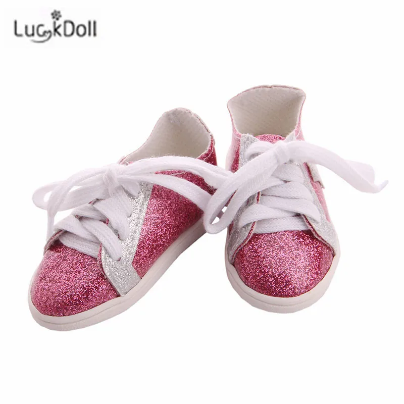LUCKDOLL вафельная пятиугольная обувная игрушка ShoesFit 18 дюймов американская 43 см детская кукла одежда аксессуары, игрушки для девочек, поколение, день рождения Gif