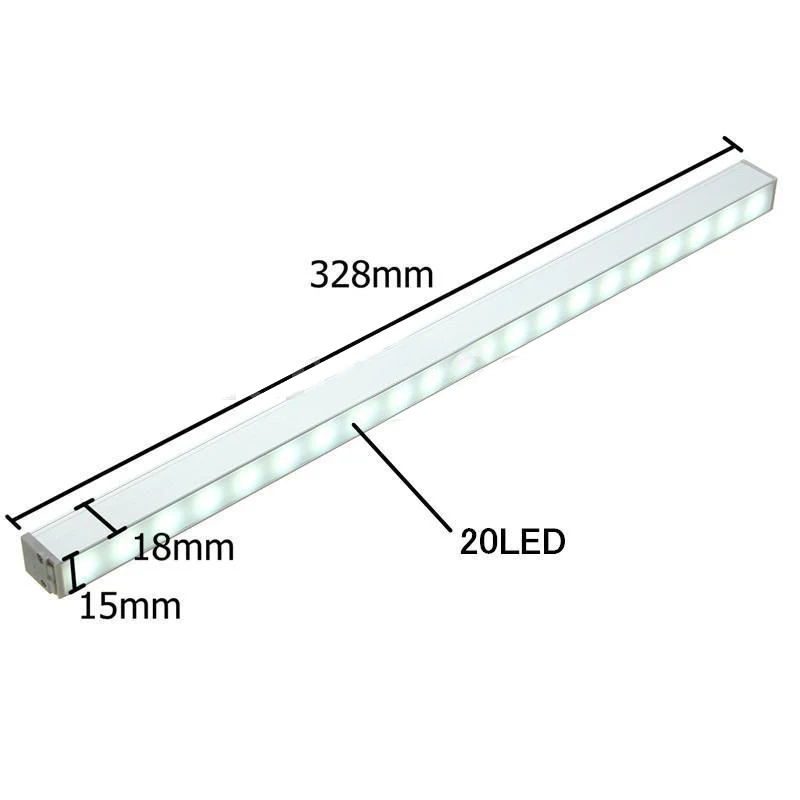 20 LED Wireless Night Light Motion Sensor Closet Night Light Stair Lamp for Under Cabinet Lighting Lamp Use 1.5V x 6AAA Battery