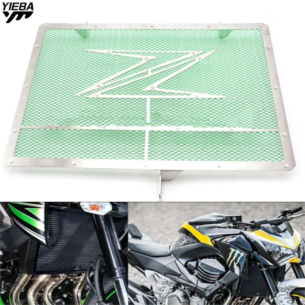 Stainless Motorcycle Accessories Radiator Grille Guard Cover protection FOR KAWASAKI Z1000 Z 1000 Z750 Z 750 2007-2015 With LOGO