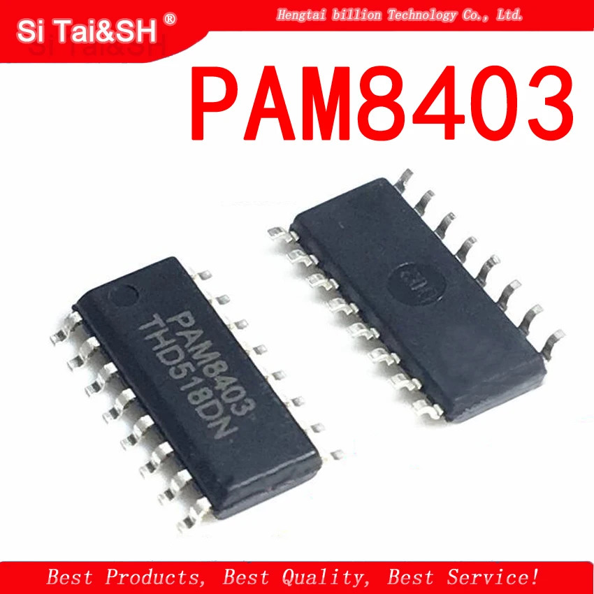 10 шт. PAM8403 SOP-16 8403 SOP16 SOP класса D стерео аудио усилитель | Электронные компоненты и