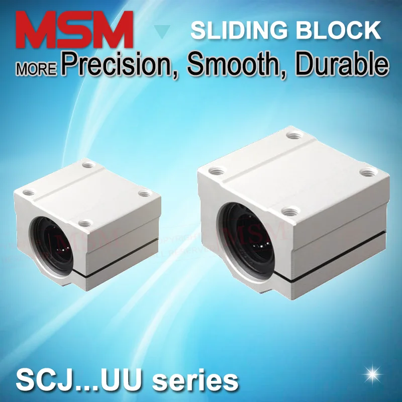 MSM линейный подшипник блоки зазор Регулируемый 8 шт./лот SCJ10UU SCJ12UU SCJ16UU SCJ20UU