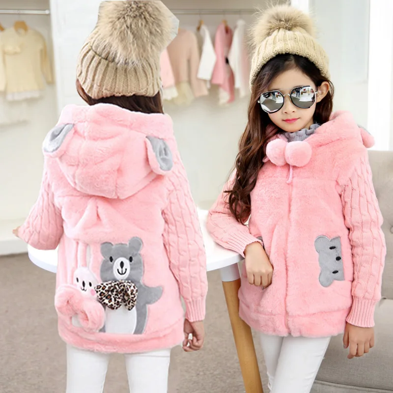 Kids Baby Girls Autumn Winter Outwear Wool Coat