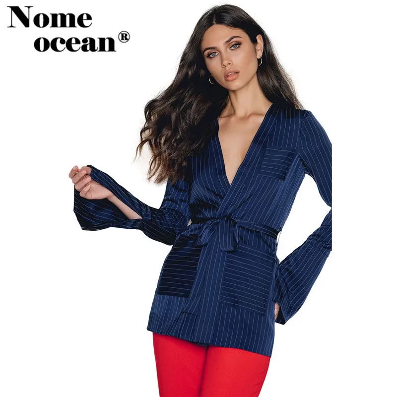 Sleepewear Design Striped Shirts for Women 2017 Autumn