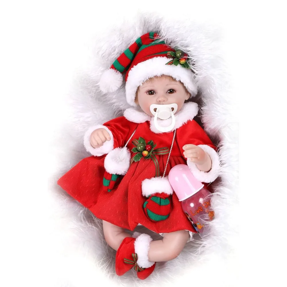 

43cm Lovely Princess bebe Soft Realistic Lifelike Cute Reborn Baby Doll Play House Toys Wonderful Christmas Gift For Kids Girls